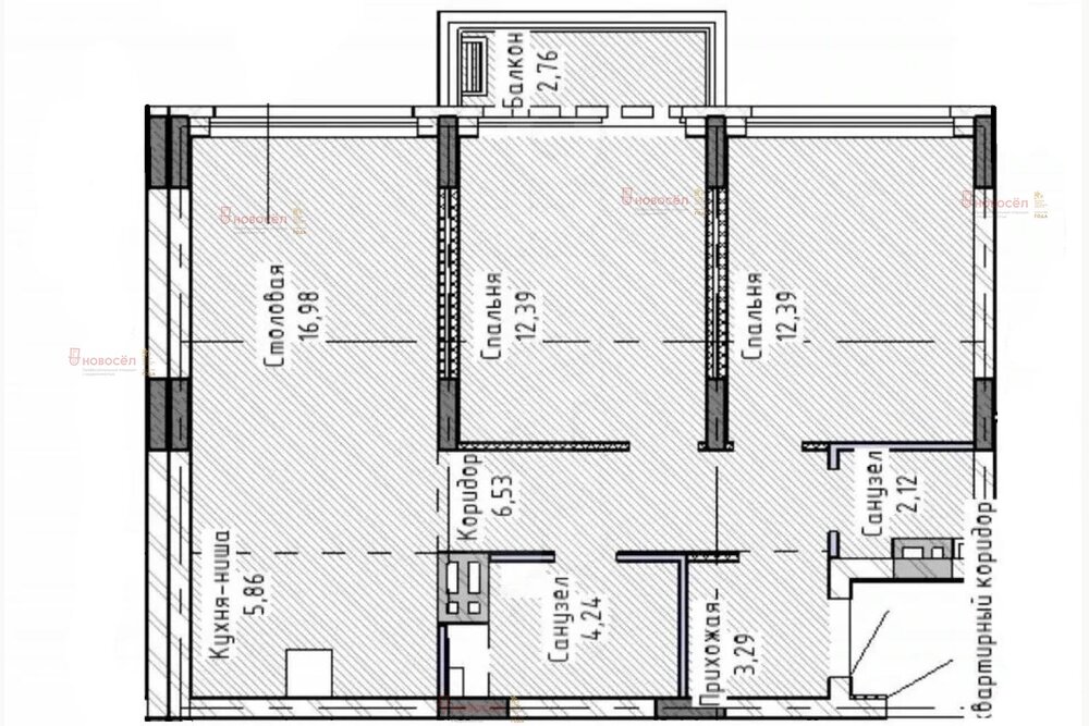 Екатеринбург, ул. Мраморская, 6 (Уктус) - фото квартиры (2)