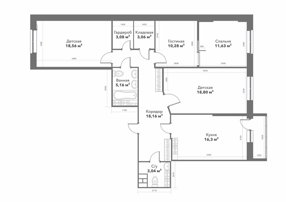 Екатеринбург, ул. Чкалова, 231 (УНЦ) - фото квартиры (2)
