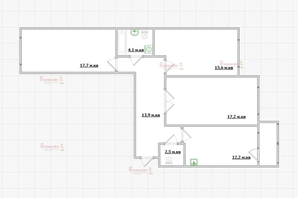 Екатеринбург, ул. Шаманова, 60 (Академический) - фото квартиры (1)