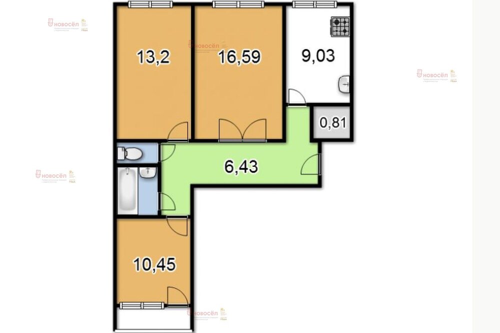 Екатеринбург, ул. Муранова, 18 (Широкая речка) - фото квартиры (1)