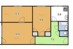 Екатеринбург, ул. Отто Шмидта, 74 (Автовокзал) - фото квартиры