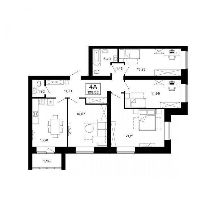 г. Березовский, ул. Старателей, 38, ЖК 