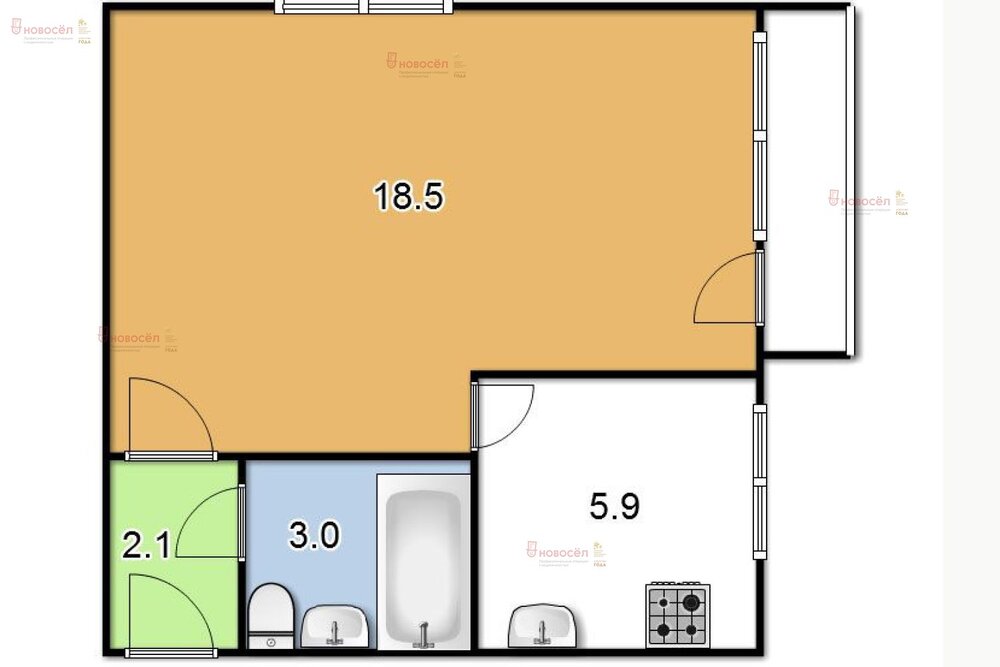 Екатеринбург, ул. Титова, 42 (Вторчермет) - фото квартиры (2)