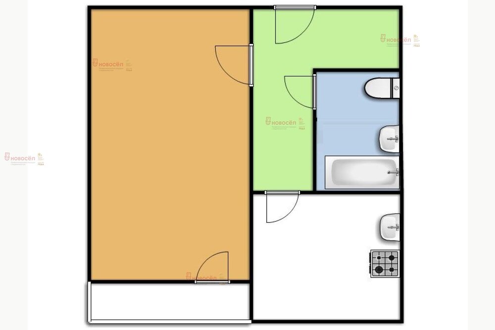 Екатеринбург, ул. Фурманова, 125 (Юго-Западный) - фото квартиры (2)