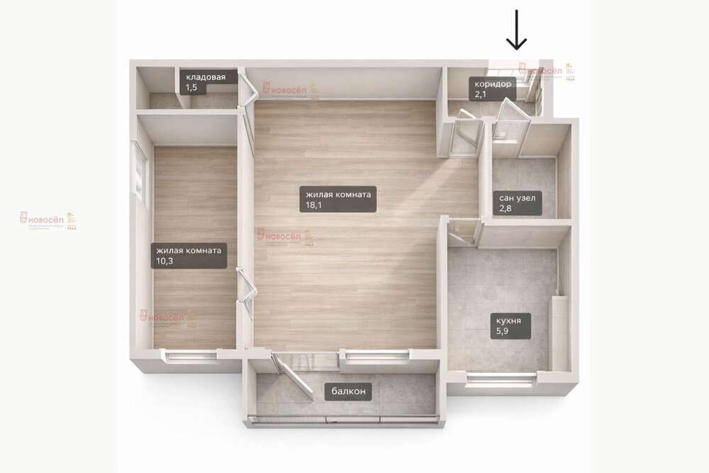Екатеринбург, ул. 40-летия Комсомола, 12 (ЖБИ) - фото квартиры (1)