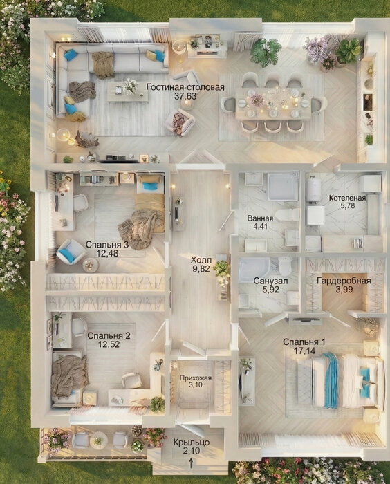 к.п. Новое созвездие, д.   (Октябрьский район) - фото коттеджа (7)