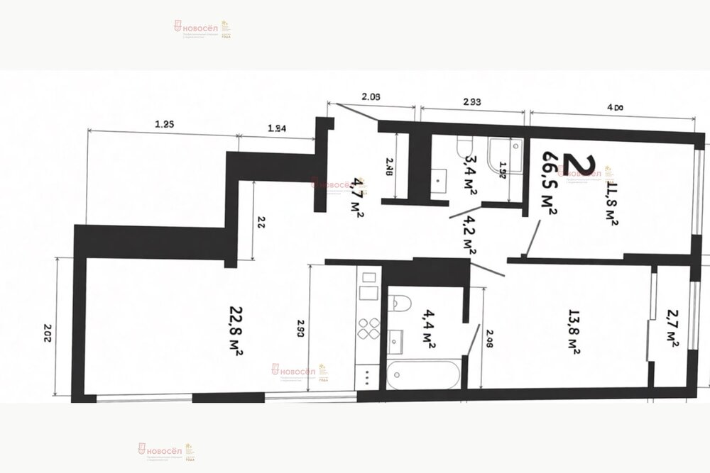 Екатеринбург, ул. Бакинских комиссаров, 33/а (Уралмаш) - фото квартиры (1)