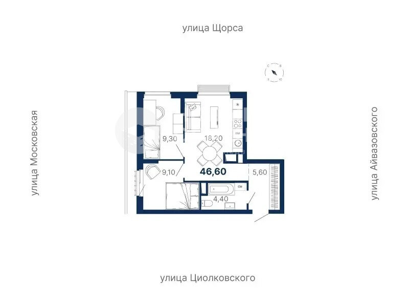 Екатеринбург, ул. Московская, 249 (Автовокзал) - фото квартиры (1)