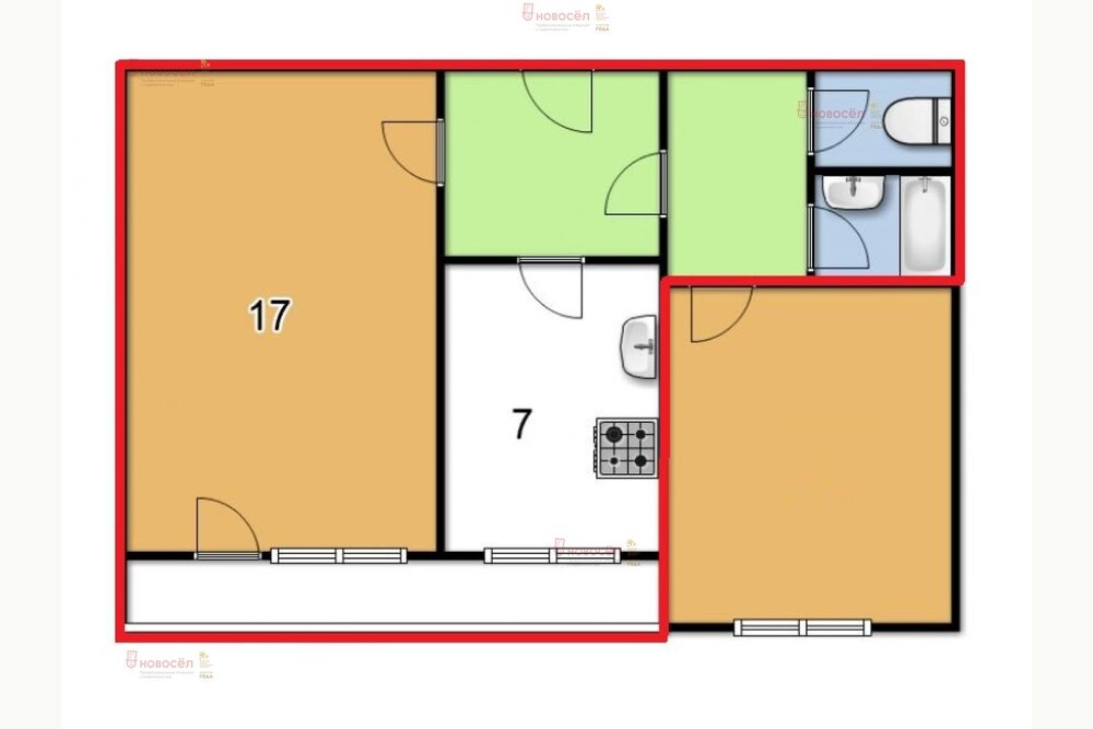 Екатеринбург, ул. Бакинских комиссаров, 120 (Уралмаш) - фото квартиры (1)