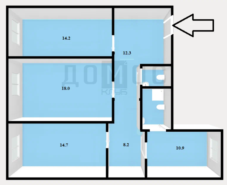 Екатеринбург, ул. Баумана, 5 (Эльмаш) - фото торговой площади (3)