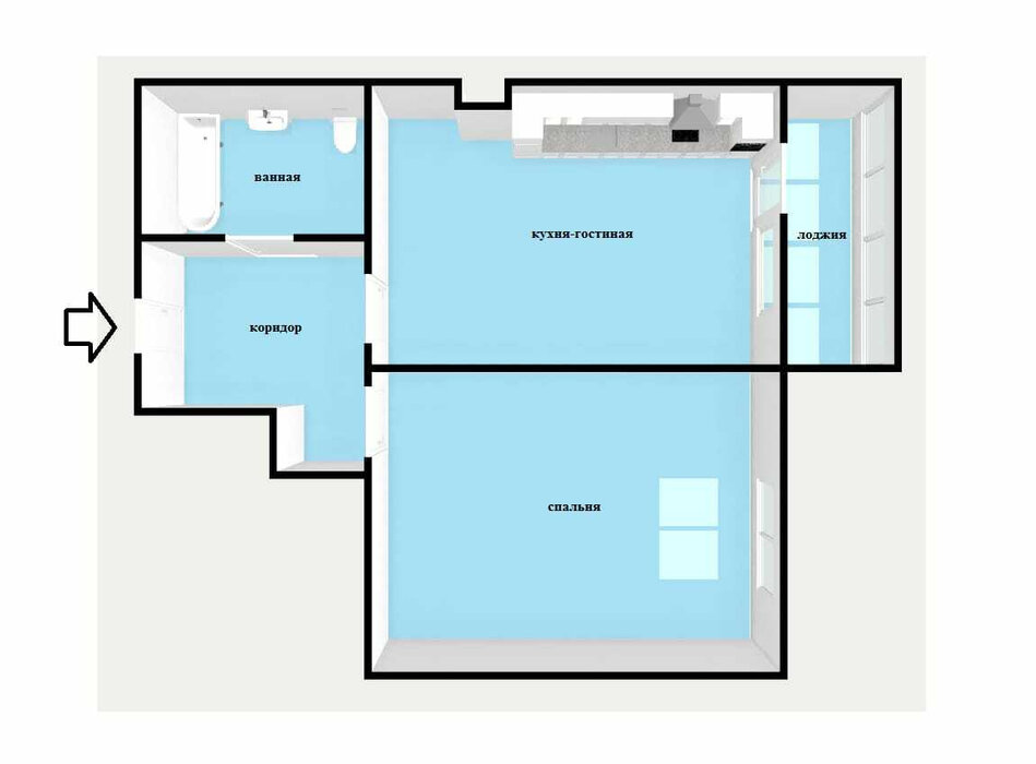 Екатеринбург, ул. Серафимы Дерябиной (Юго-Западный) - фото квартиры (2)