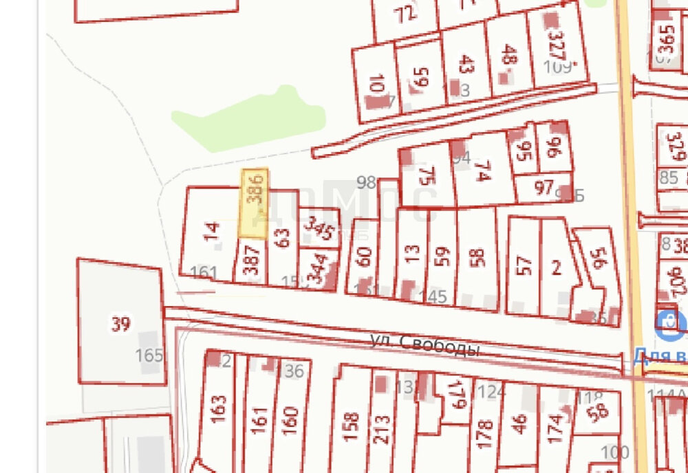 г. Невьянск, ул. Мамина-Сибиряка, 100 (городской округ Невьянский) - фото земельного участка (2)