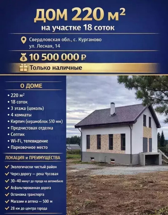 Екатеринбург, ул. Лесная, 14 - фото коттеджа (1)