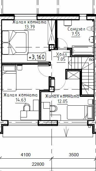 с. Курганово, ул. Семена Самсонова, 8/2 (городской округ Полевской) - фото таунхауса (5)