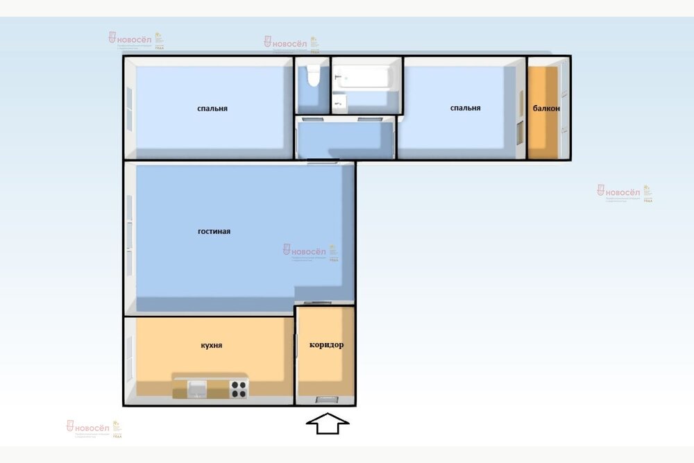 Екатеринбург, ул. Софьи Перовской, 119 (Новая Сортировка) - фото квартиры (1)