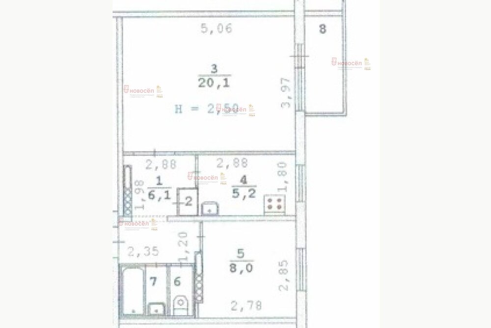 Екатеринбург, ул. Июльская, 39/2 (Пионерский) - фото квартиры (1)