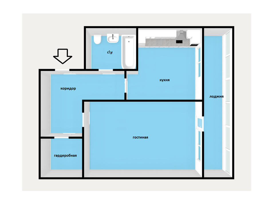 Екатеринбург, ул. Амундсена, 70 (Юго-Западный) - фото квартиры (3)