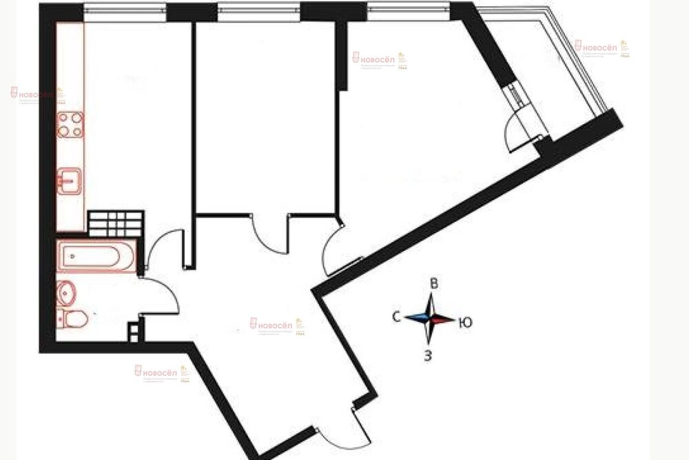 Екатеринбург, ул. Новгородцевой, 13/б (ЖБИ) - фото квартиры (1)