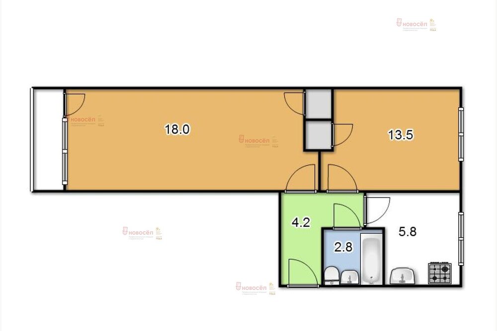 Екатеринбург, ул. Пальмиро Тольятти, 15/в (Юго-Западный) - фото квартиры (2)