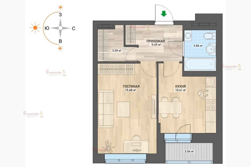 Екатеринбург, ул. Дорожная, 18 (Вторчермет) - фото квартиры (1)