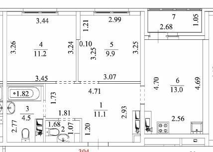 Екатеринбург, ул. Отрадная, 1 (ВИЗ) - фото квартиры (1)