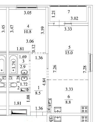 Екатеринбург, ул. Отрадная, 1 (ВИЗ) - фото квартиры (1)