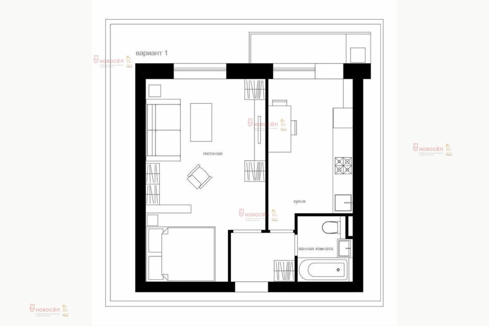 Екатеринбург, ул. Старых Большевиков, 3/в (Эльмаш) - фото квартиры (1)