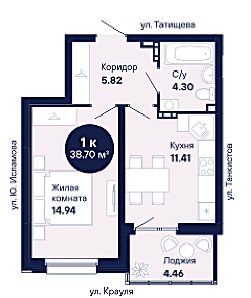 Екатеринбург, ул. Крауля, 170а (ВИЗ) - фото квартиры (15)