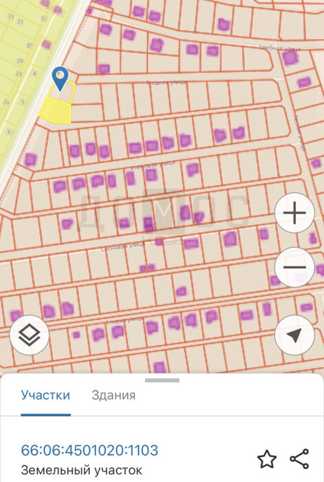 п. Хризолитовый, ул. Ягодная, 2 (городской округ Белоярский) - фото земельного участка (2)