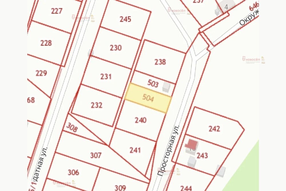 поселок городского типа Белоярский, ул. Просторная, 9 (городской округ Белоярский) - фото земельного участка (1)