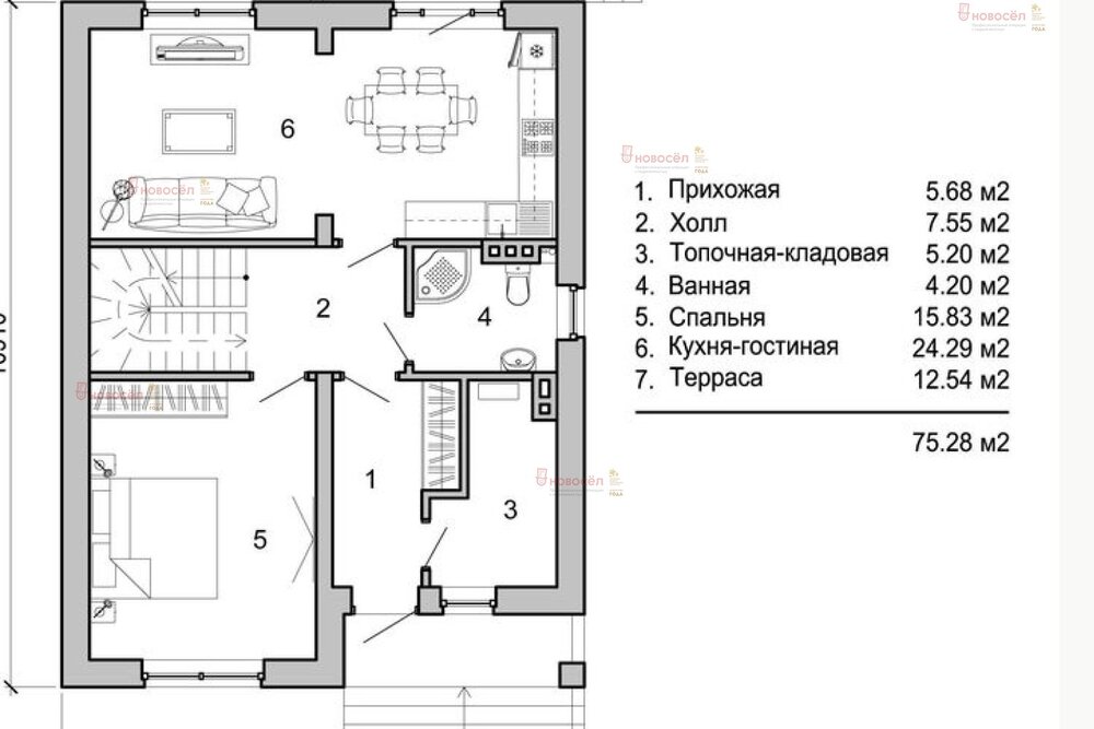 п. Бобровский, ул. Краснодеревцев, 83 (городской округ Сысертский) - фото коттеджа (2)