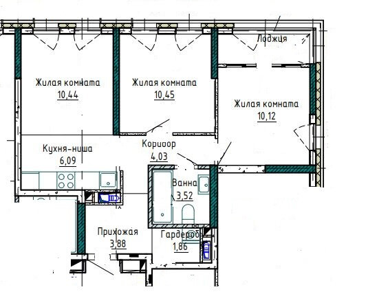 Екатеринбург, ул. Куйбышева, 106б (Шарташский рынок) - фото квартиры (2)