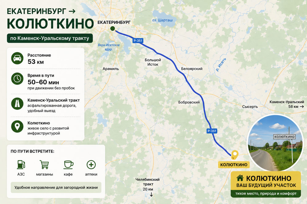 п. Колюткино, ул. Александра Пересвета (городской округ Белоярский) - фото земельного участка (4)