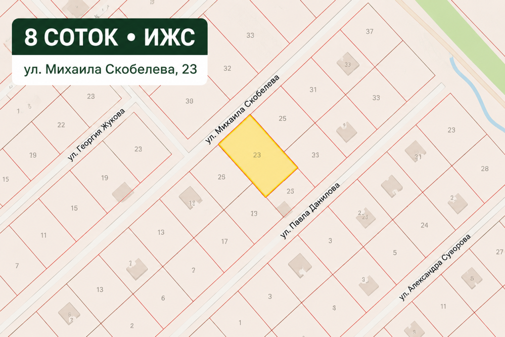 п. Колюткино, ул. Михаила Скобелева (городской округ Белоярский) - фото земельного участка (2)