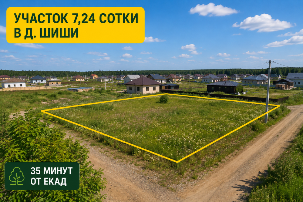 д. Шиши, ул. Сосновый (городской округ Белоярский) - фото земельного участка (1)
