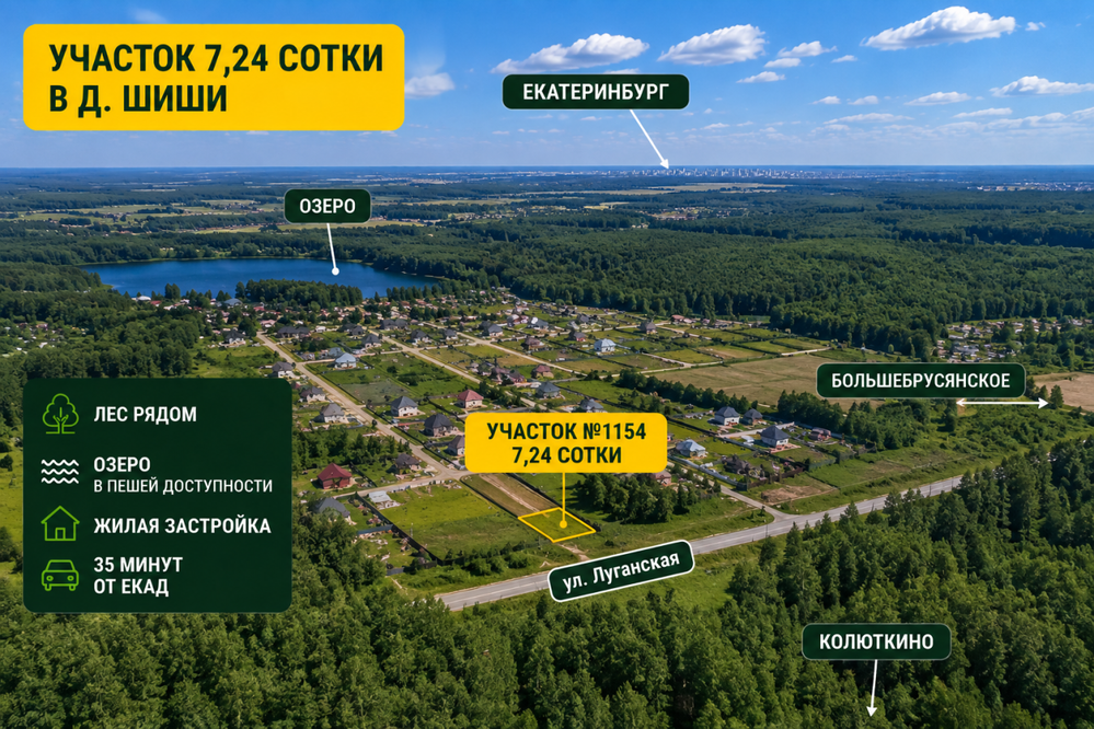 д. Шиши, ул. Сосновый (городской округ Белоярский) - фото земельного участка (4)