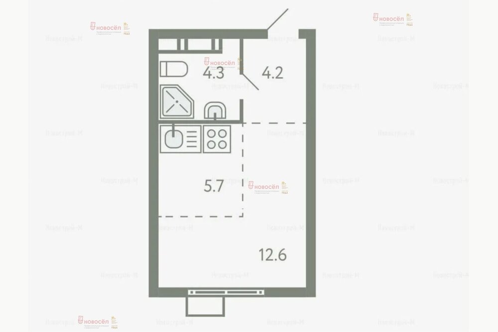 Екатеринбург, ул. 40-летия Комсомола, 35/2 (ЖБИ) - фото квартиры (2)