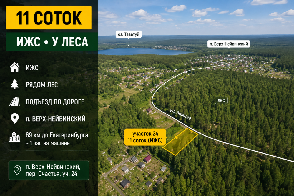 п. Верх-Нейвинский, ул. Счастья (городской округ Верх-Нейвинский) - фото земельного участка (7)