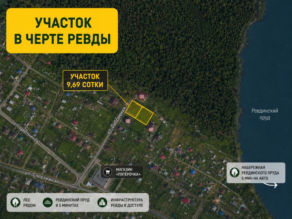 г. Ревда, ул. Дубравная, 84 (городской округ Ревда) - фото земельного участка (11)