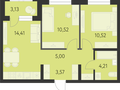 Продажа квартиры: Екатеринбург, ул. улица Краснолесья, 3.21, ЖК