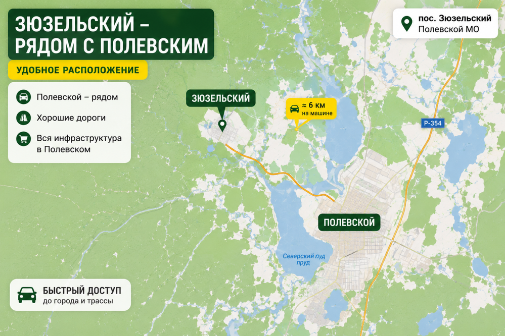 п. Зюзельский, ул. Пролетарская, 12 (городской округ Полевской) - фото земельного участка (6)