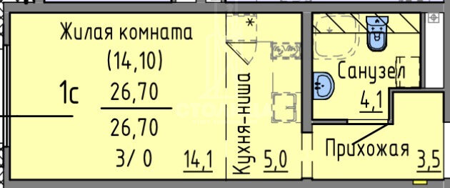 Екатеринбург, ул. Большой Конный п-ов, стр., 8 (ВИЗ) - фото квартиры (1)