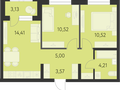 Продажа квартиры: Екатеринбург, ул. улица Краснолесья, 3.21, ЖК
