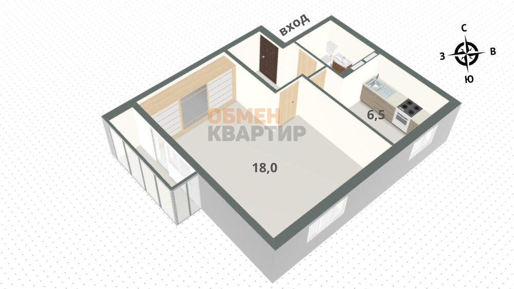 Екатеринбург, ул. Белореченская, 13 к.2 (Юго-Западный) - фото квартиры (13)