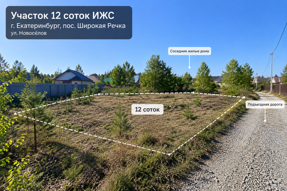 Екатеринбург, ул. Новоселов (Горный щит) - фото земельного участка (5)